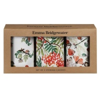 All Creatures Great & Small Print Set of 3 Tin Caddies By Emma Bridgewater