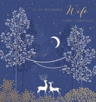 Wife Christmas Card By Sara Miller London